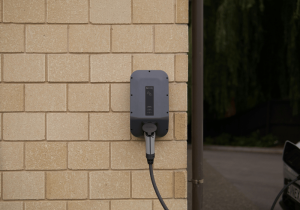 home ev charger installed on wall residential ev charger installations